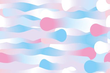 Pastel renklerde, gradyan dolgusu olan kusursuz soyut desen