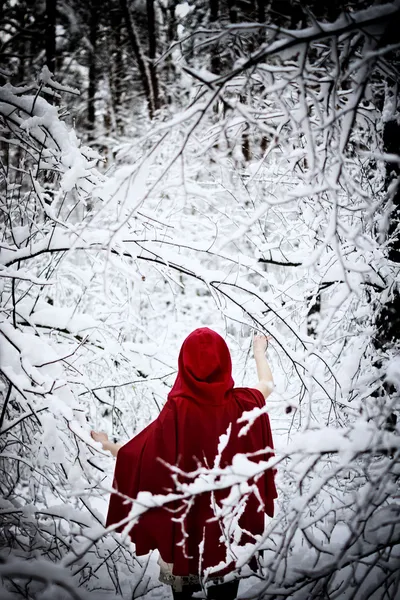 Cagoule rouge — Photo