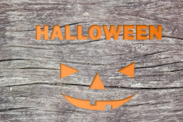 Halloween Texto Madeira Grungy Fundo Textura — Fotografia de Stock