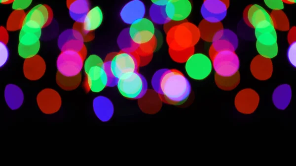 Colored Bokeh Black Background Colorful Bokeh Background — Stock Photo, Image