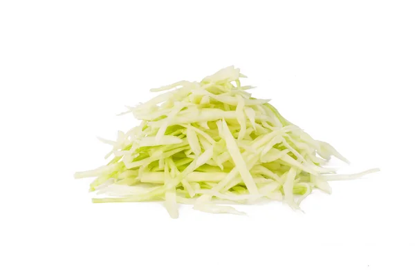 Bunch Shredded Cabbage Isolated White Background Close — Stock Photo, Image