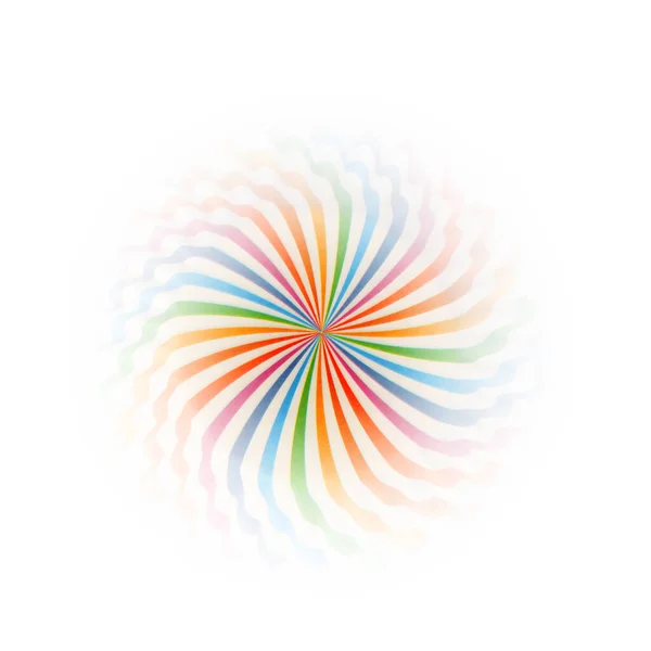虹の螺旋催眠の背景は白で隔離されてる 抽象的な明るい背景 — ストック写真