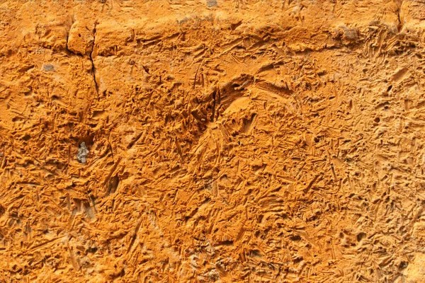 Terracota Fundo Abstrato Superfície Pedra Áspera Desigual Cor Tijolo — Fotografia de Stock