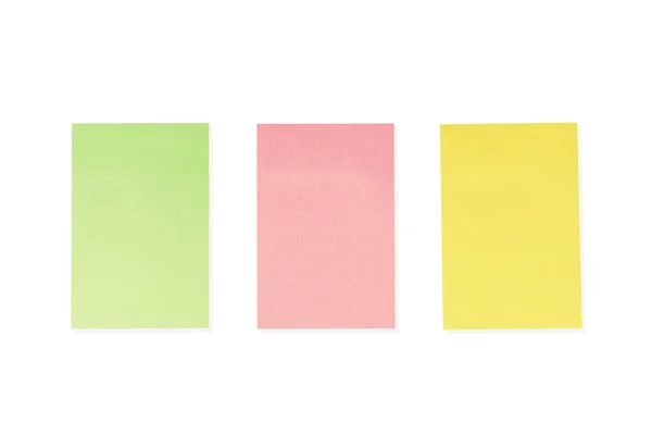 Scrapbooks Coloridos Isolados Fundo Branco Notas Pegajosas Brilhantes — Fotografia de Stock