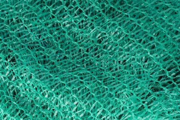 Green Abstract Background Structure Synthetic Plastic Mesh — Stock Photo, Image