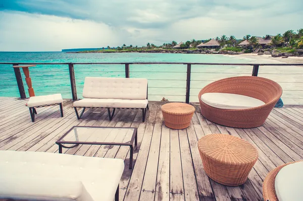 Luxurious open-air restaurant — Stock Photo, Image