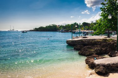 panoramik plaj tropikal