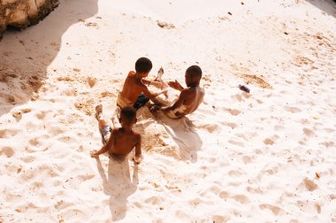 çocukları uzak Cennet plaj rahatlatıcı