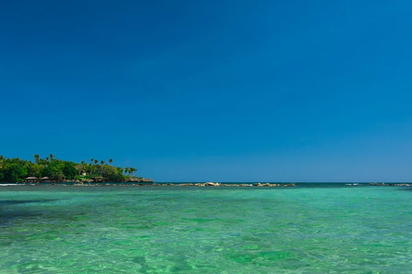 Panoramik plaj tropikal — Stok fotoğraf