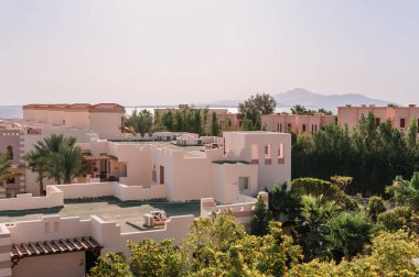 Mısır 'da palmiye ağacı olan lüks tatil köşkü.