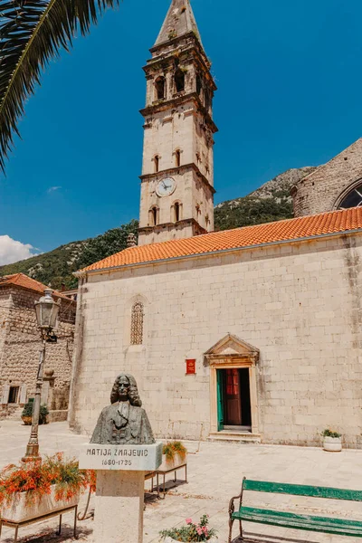 Ciudad Histórica Perast Bahía Kotor Verano Montenegro Vista Panorámica Histórica —  Fotos de Stock