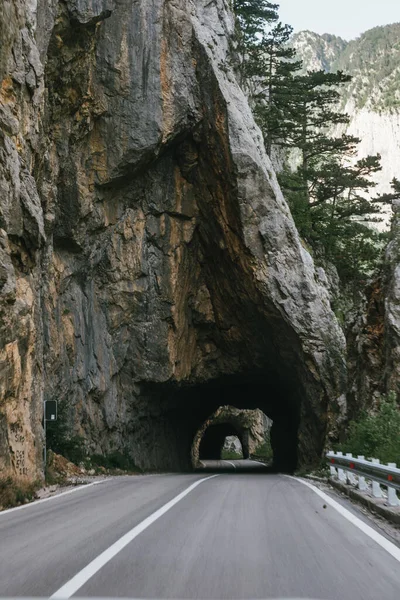 Empty Route Small Tunnel Mountain — Stock Photo, Image