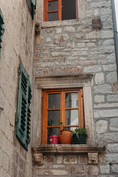 Ancient Europian Architecture Street Old Town Italy Montenegro Greece Etc — Stok fotoğraf