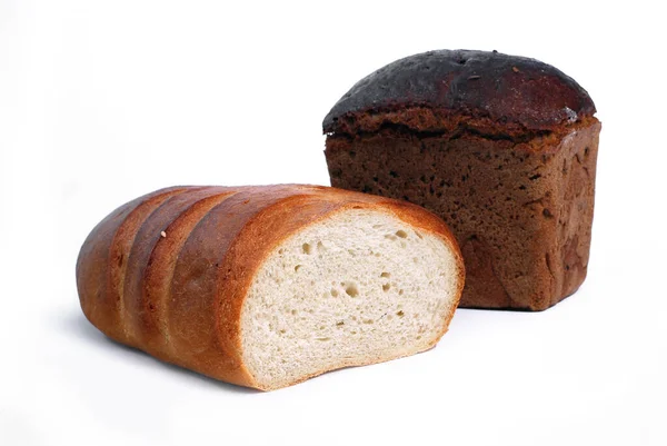Isolasi Roti Pada Latar Belakang Putih — Stok Foto