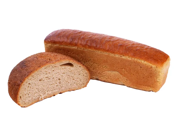 Brot Isolation Auf Weißem Hintergrund — Stockfoto