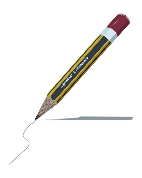 Gul penna — Stock vektor