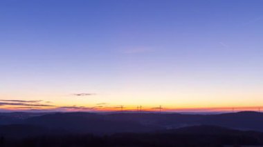 Sunrise landscape timelapse franconia