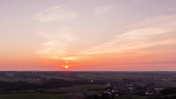 Sunset Timelapse Franconian Switzerland — Vídeo de Stock