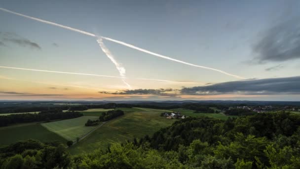 Sonnenaufgang Timelapse Zeitraffer Der Frnkischen Schweiz – Stock-video