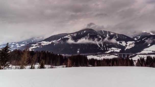 Zeitraffer Timelapse Alpen Sterreich Wolken — Stok video