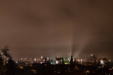 new year's eve above bamberg germany