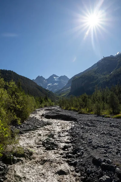 Dirty Bach Glacier Sunshine — Zdjęcie stockowe