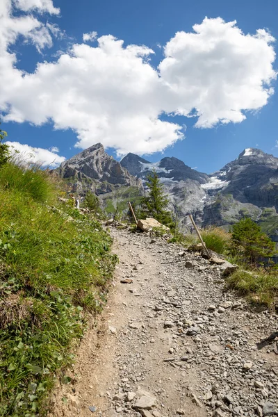 Mountain Trail Alps Switzerland — Zdjęcie stockowe