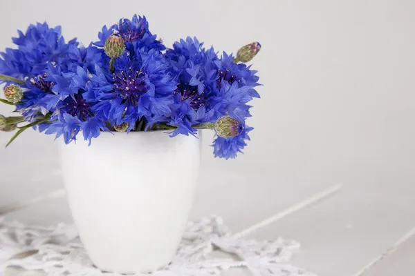 Сині квіти у вазі — стокове фото