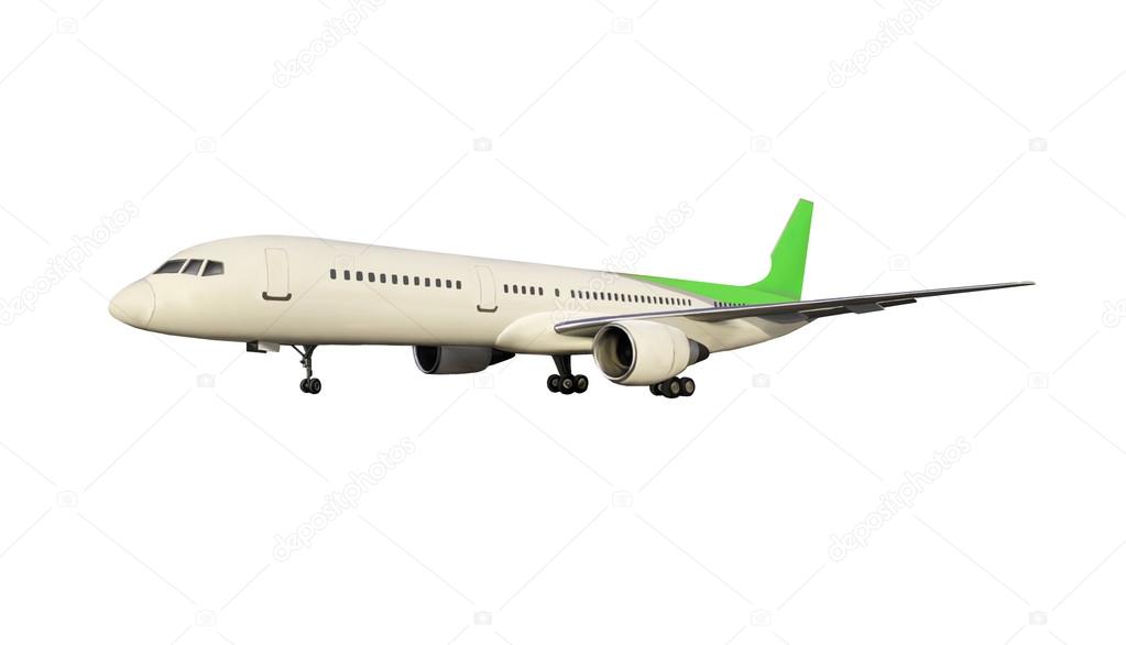 Illustration of big air plane isolated on white background
