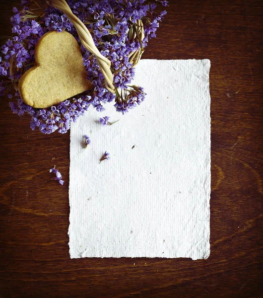 Galleta en forma de corazón — Foto de Stock