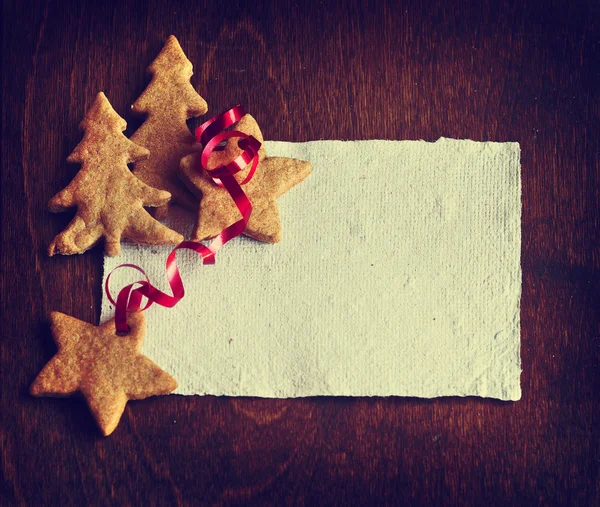 Biscuit d'arbre de Noël — Photo