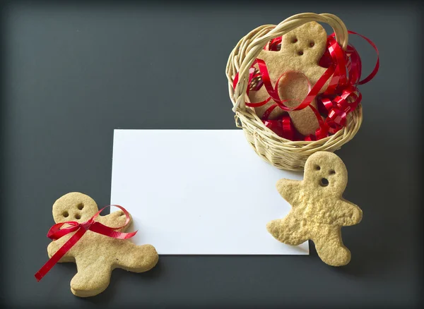 Soubory cookie perník muž — Stock fotografie