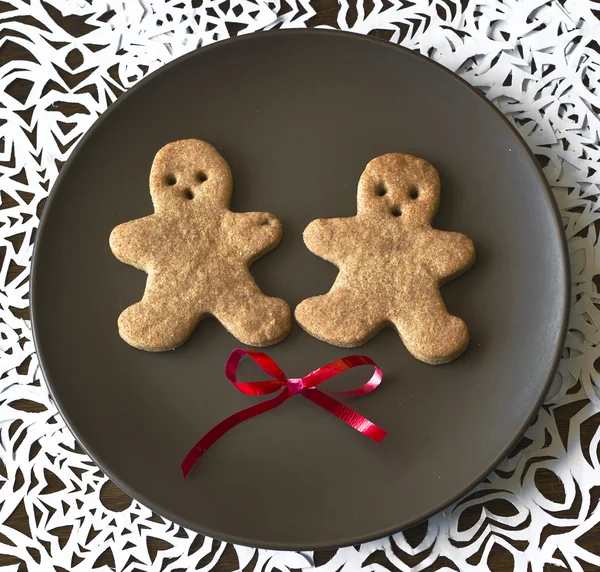 Christmas ginger man cookie — Stock Photo, Image