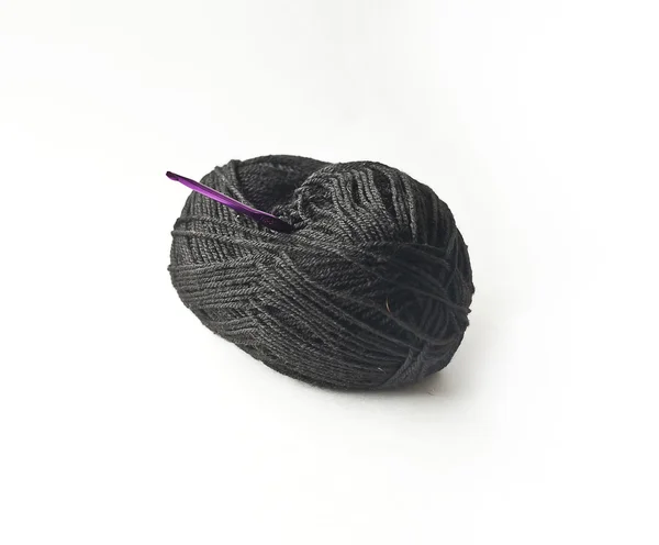 Fil de laine et crochet — Photo