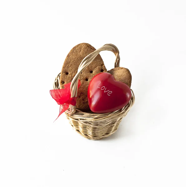 Kalbi olan Paskalya kurabiyeleri — Stok fotoğraf