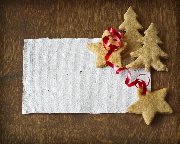 Peperkoek kerstboom cookies — Stockfoto