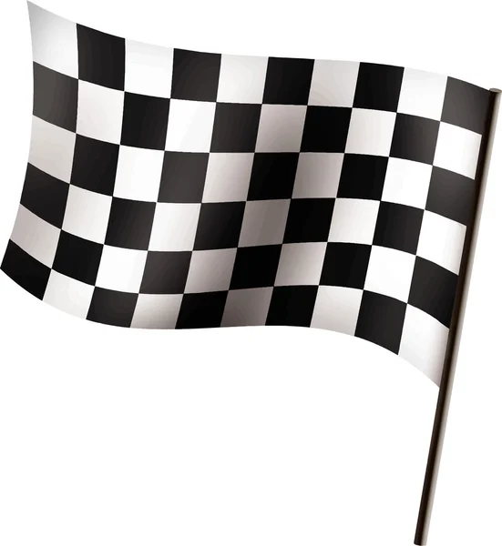Ilustração vetorial da bandeira de corrida — Vetor de Stock