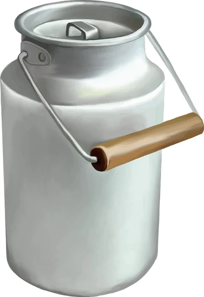 Vector ilustración de lata de leche — Vector de stock