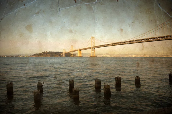 Міст через затоку Окленді в San Francisco — стокове фото