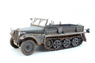 Alman İkinci Dünya Savaşı topçu traktör sd.kfz.10 d7