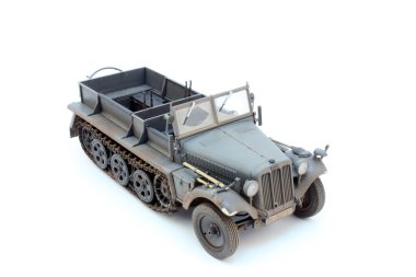 Alman İkinci Dünya Savaşı topçu traktör sd.kfz.10 d7