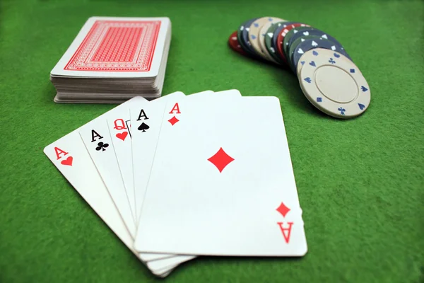 Mão de poker — Fotografia de Stock