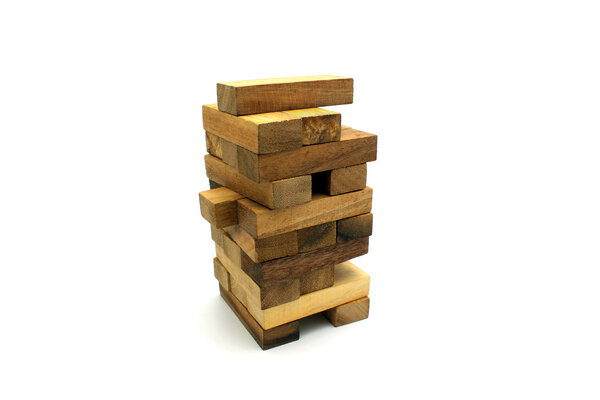 Jenga blocks wood game