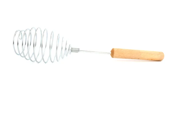 Whisk with wooden handle — Stock Photo, Image