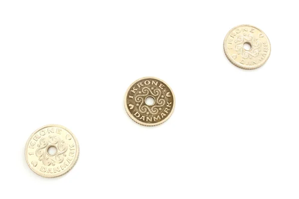 Three coins DKK — Stock Photo, Image