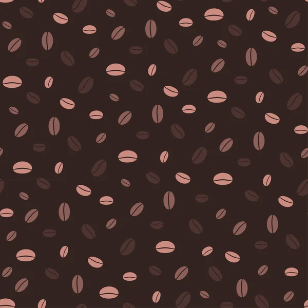 Seamless pattern with coffee beans — Stock Vector