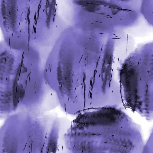 Patrón abstracto sin costuras con manchas de tinta Acuarela digital — Foto de Stock