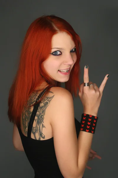 Rocker girl — Stock Photo, Image