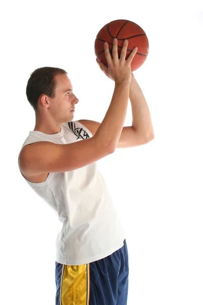 Man playing basketball — Stock Photo, Image