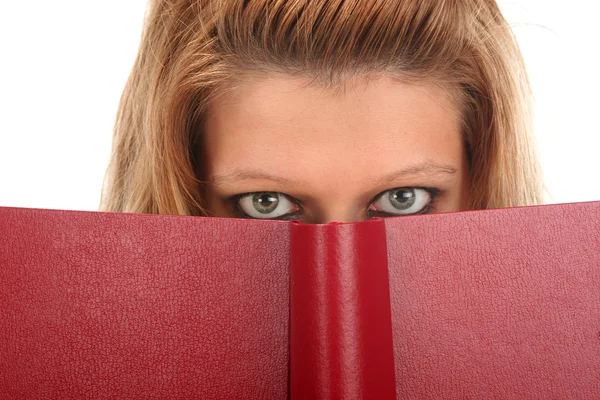 Girl reading book — Stock Photo, Image